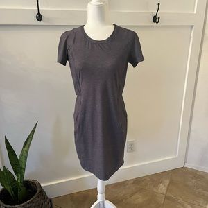Lululemon Heathered &go Endevour dress Gray 4 way Stretch Dress Size 6